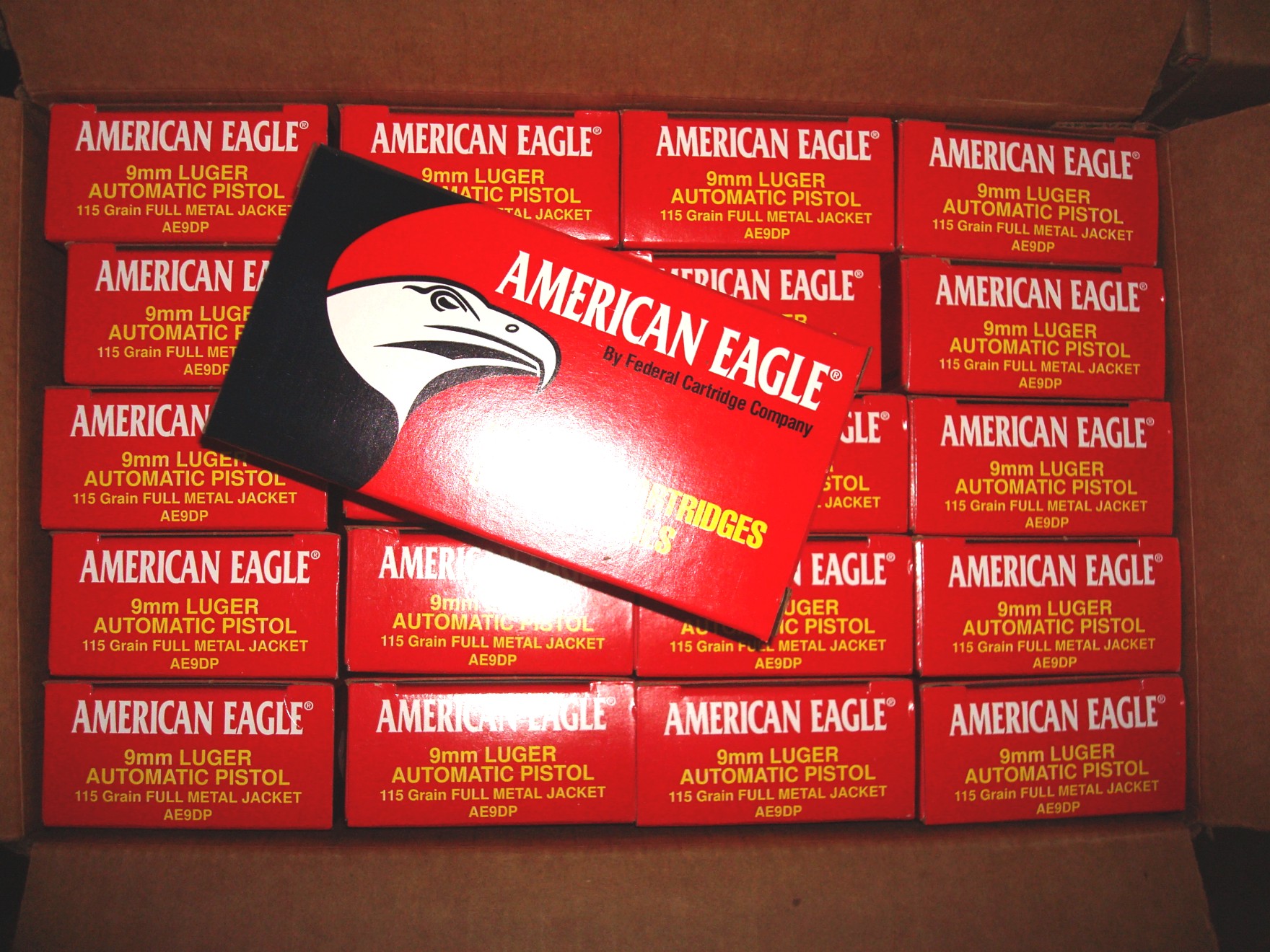 Federal - American Eagle 9mm 115 grain FMJ - 50 Rounds